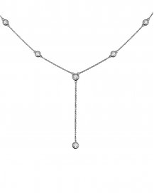 DIAMOND BY THE YARD DANGLE DROP NECKLACE (TN417)